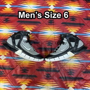 RARE Nike Air Zoom Huarache 2K5 KOBE Black Grey Basketball Shoes Men’s 6 Flaws